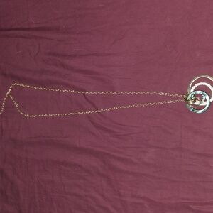 Elegant Silver and Blue Pendant Necklace